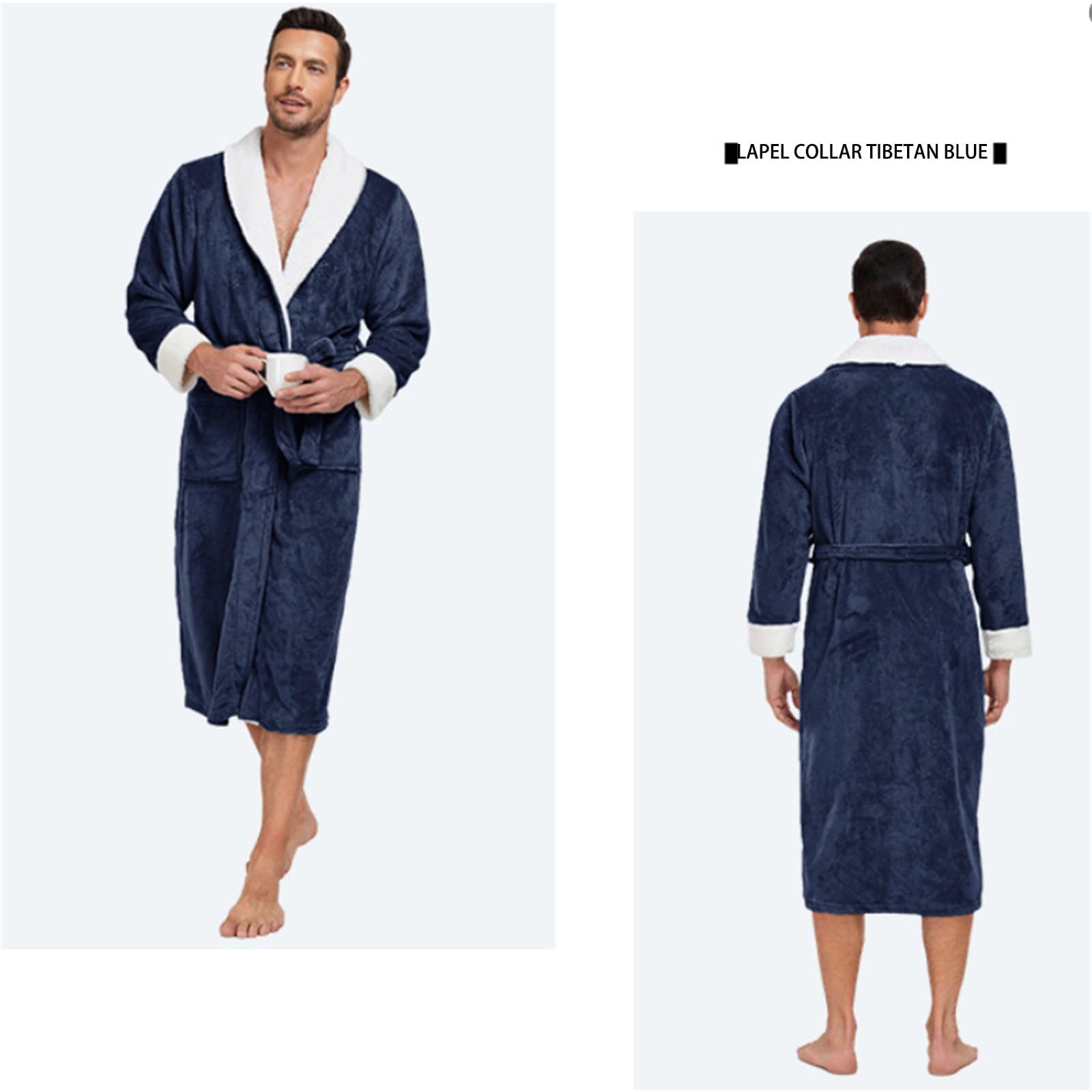 Genérico Albornoz De Franela De Algodón Clothes Hotel Autumn And Winter Pajamas Foto Pantalones Pijama Hombres