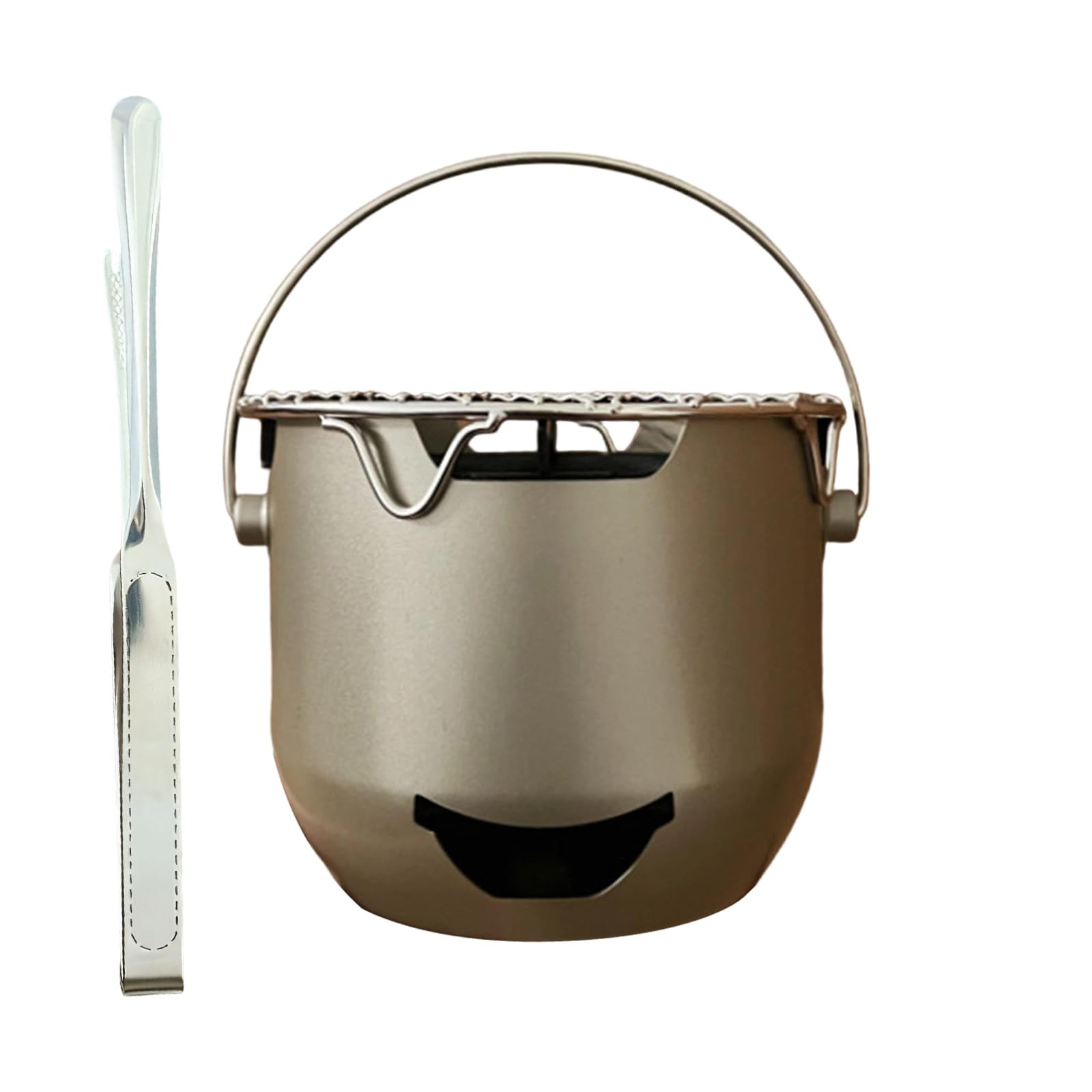 Mekalero Efficient Burning Charcoal Stove with Iron and Nonrust Steel Build Energies Saving for Quick Outdoors Cooking Perfect Campings Nonrust Grills