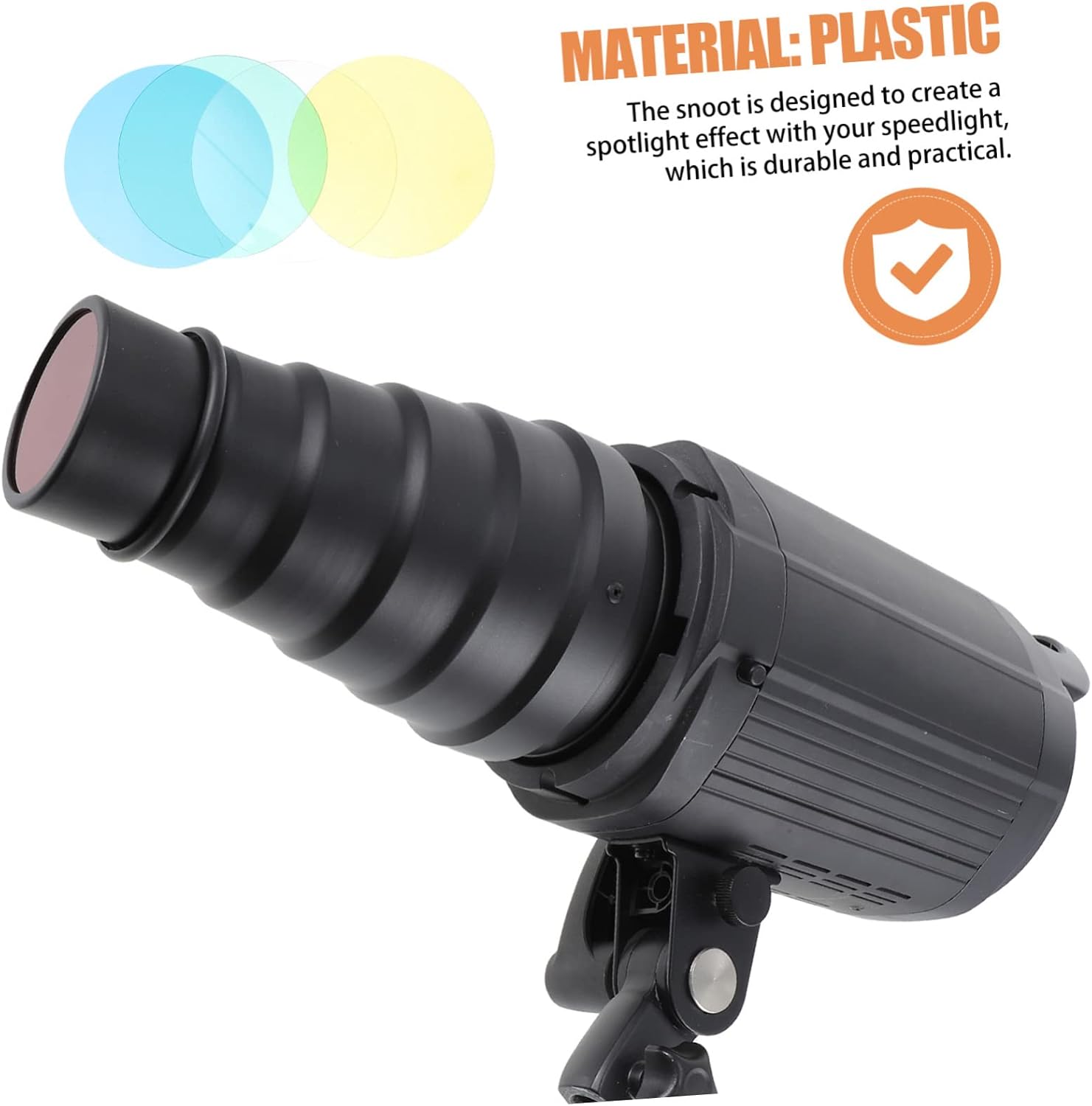 Conical Beam Tube for Photography Flash Accessories