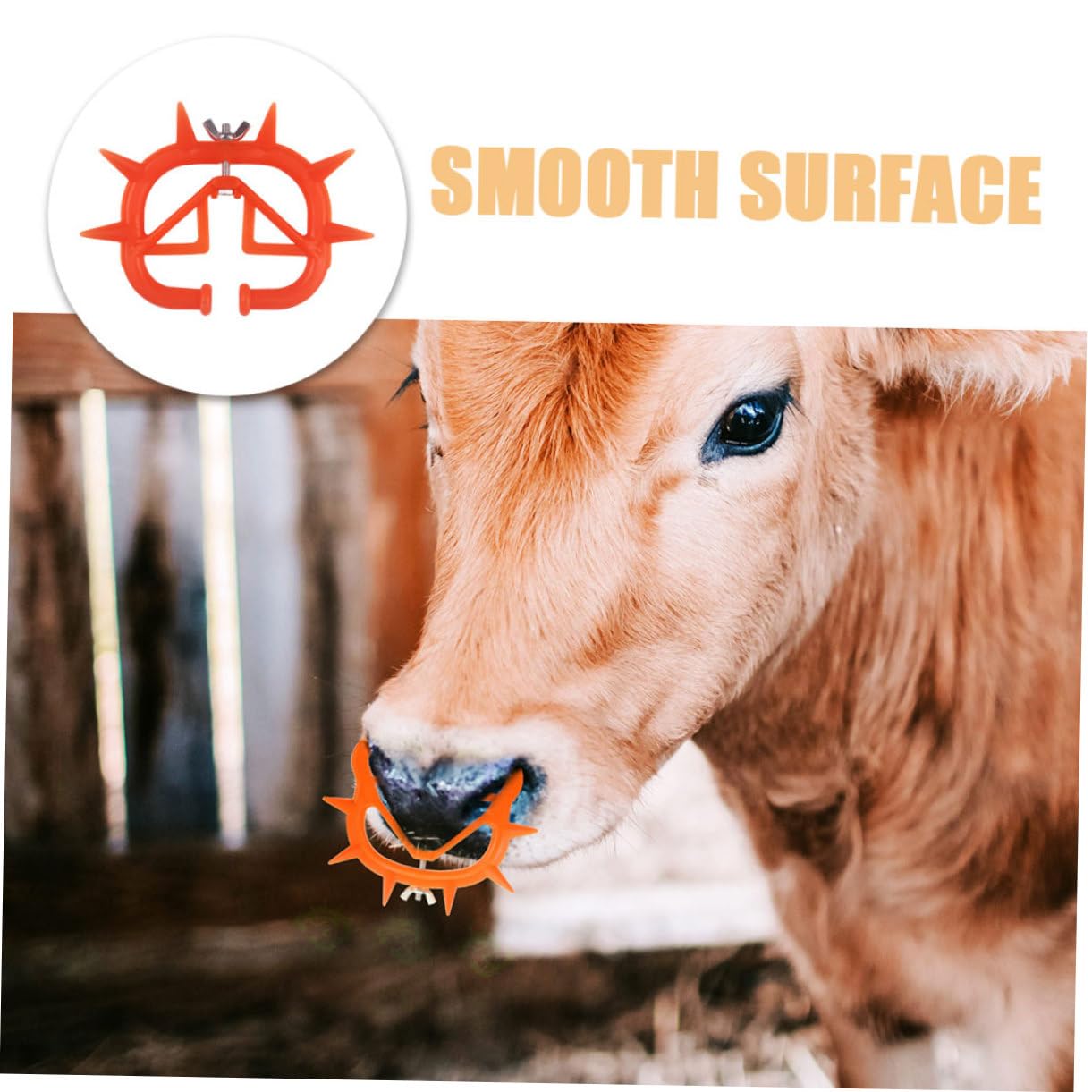 ifundom 4 Set Calf Weaner Clip Per Bestiame Strumento Per Svezzamento Mucche Anello Per E Prevenire Succhiare Sicura Attrezzatura Per Allevatori 10 Pezzi * 4