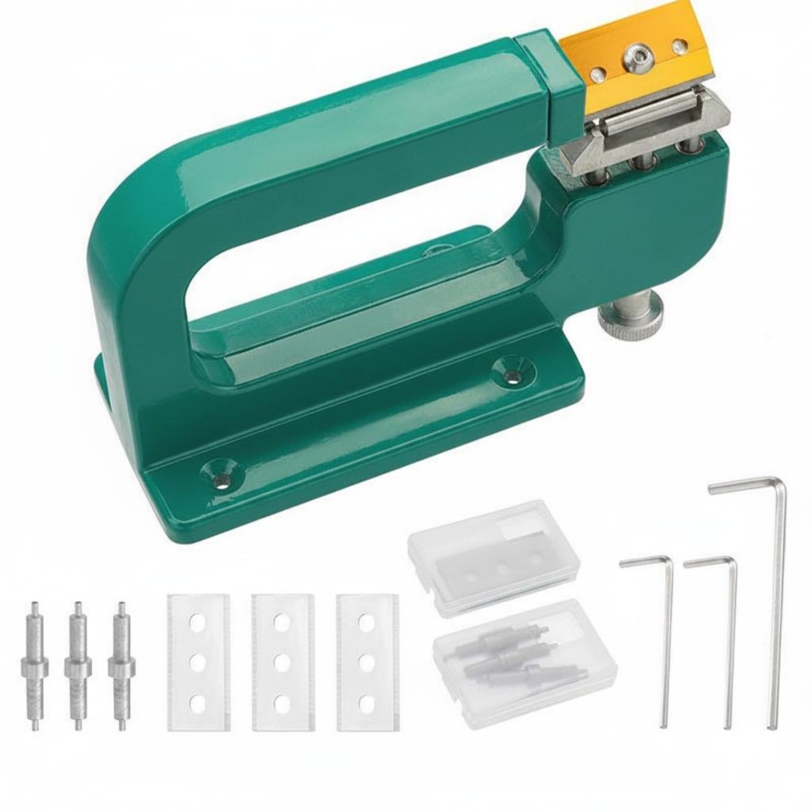 Replaceable Blade Manual Leather Skiver Adjustable Thickness Leather Thinning Machine Industrial Grade for DIY Enthusiasts, Workshop, Craft Room, 807 Skiver-image-15