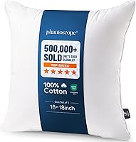 Vista 10 de Inserto de almohada Phantoscope - Inserto de almohada con funda de algodón 100% - Inserto de almohada cuadrada para almohada lumbar - Almohadas