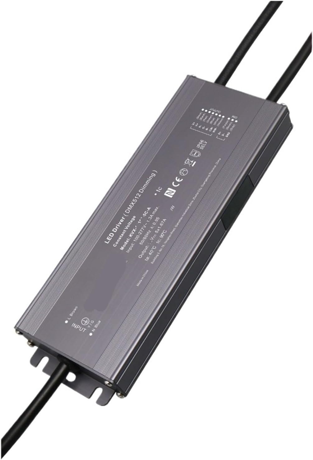 KVX-80W120W-5CA Outdoor floodlight Streetlight Mining lamp Isolation Wide Voltage no Flicker Aluminum Shell Waterproof DMX512 LED Driver Power Supply(48V 80W 5C)