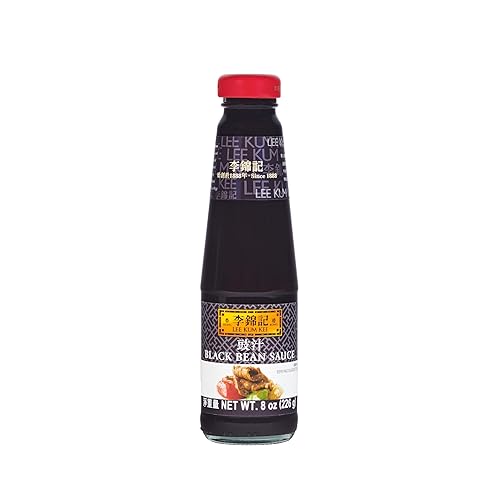 Lee Kum Kee Salsa de frijoles negros (8 onzas – 1 paquete), condimento aromático y salado multiuso, perfecto para adobos, salteado, rociado, salsas,