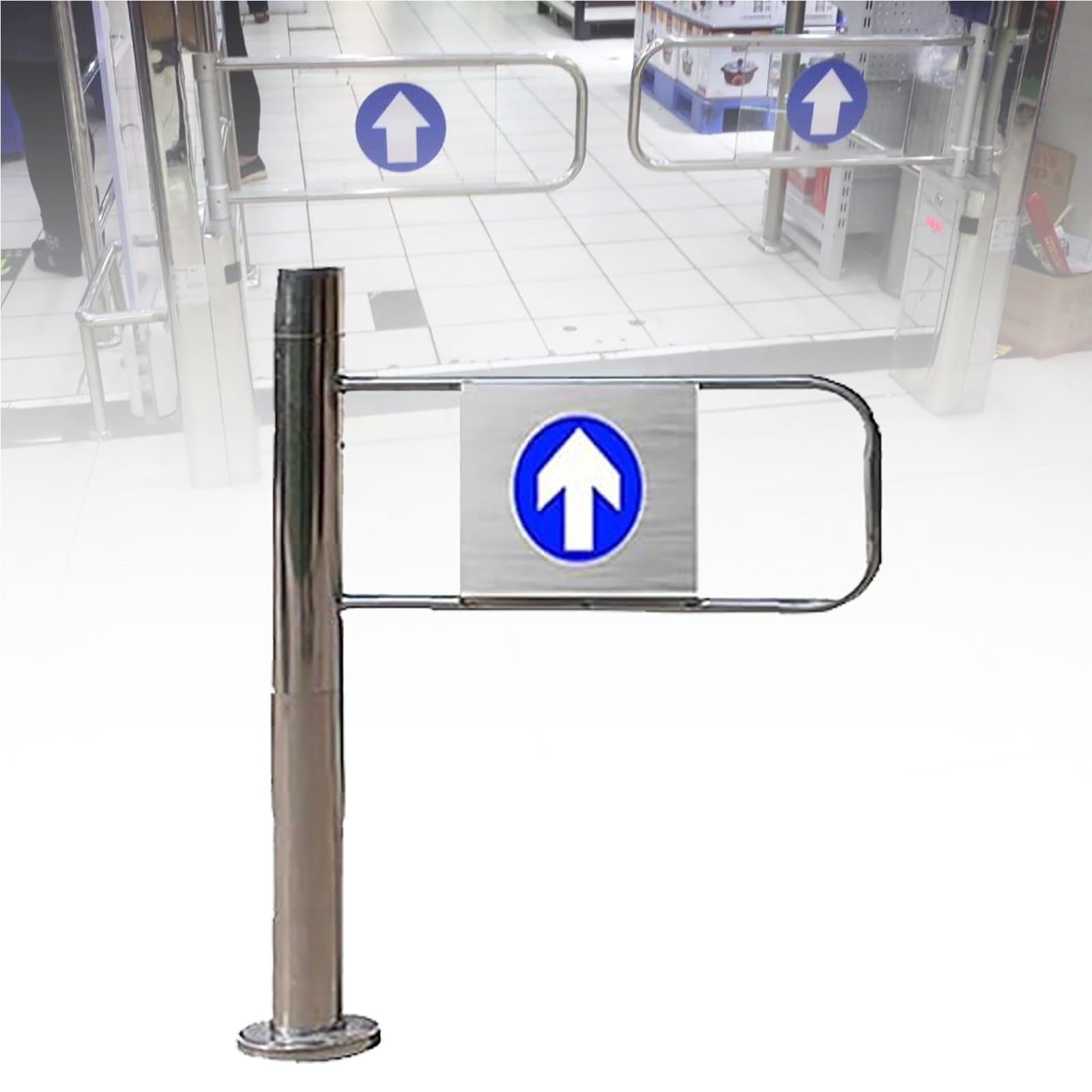 Porta a battente automatica unidirezionale per un facile passaggio, design a chiusura automatica ideale per corridoi, ingressi in biblioteche, negozi e centri commerciali