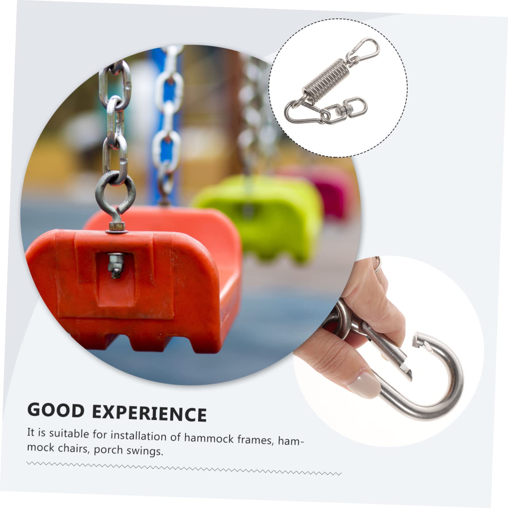 1set Accessori Per Amache Inossidabile Con Ganci Rotanti e Per Sospensione Di Amache Sedie e Sacchi Da Boxe Per e Portici