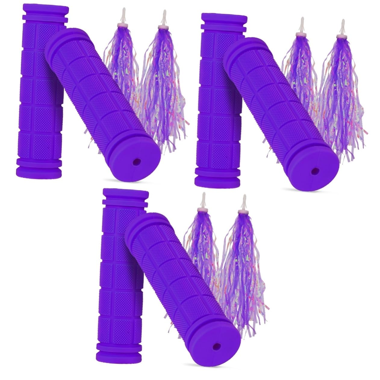 TOYANDONA Poignées De Vélo Antidérapantes avec Pompons De Protège Guidon Durable pour Vélos De Montagne Tricycles