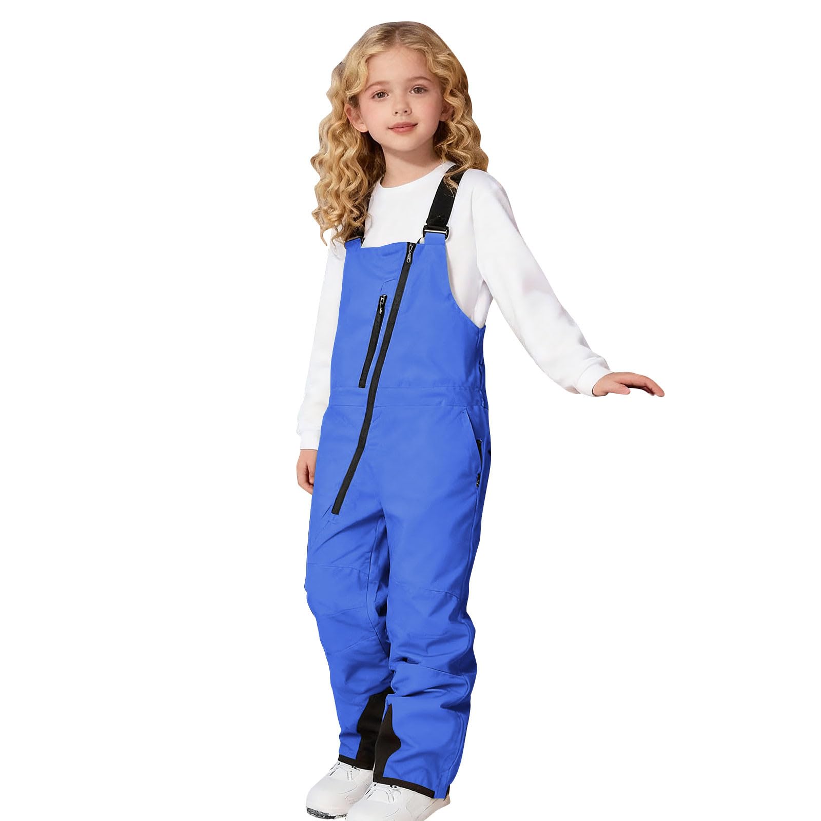 YAFINMO Kids Snow Pants Girls Boys Snow Bibs Waterproof Insulated Overalls Winter Windproof Snowsuit Warm Snowboard Pants