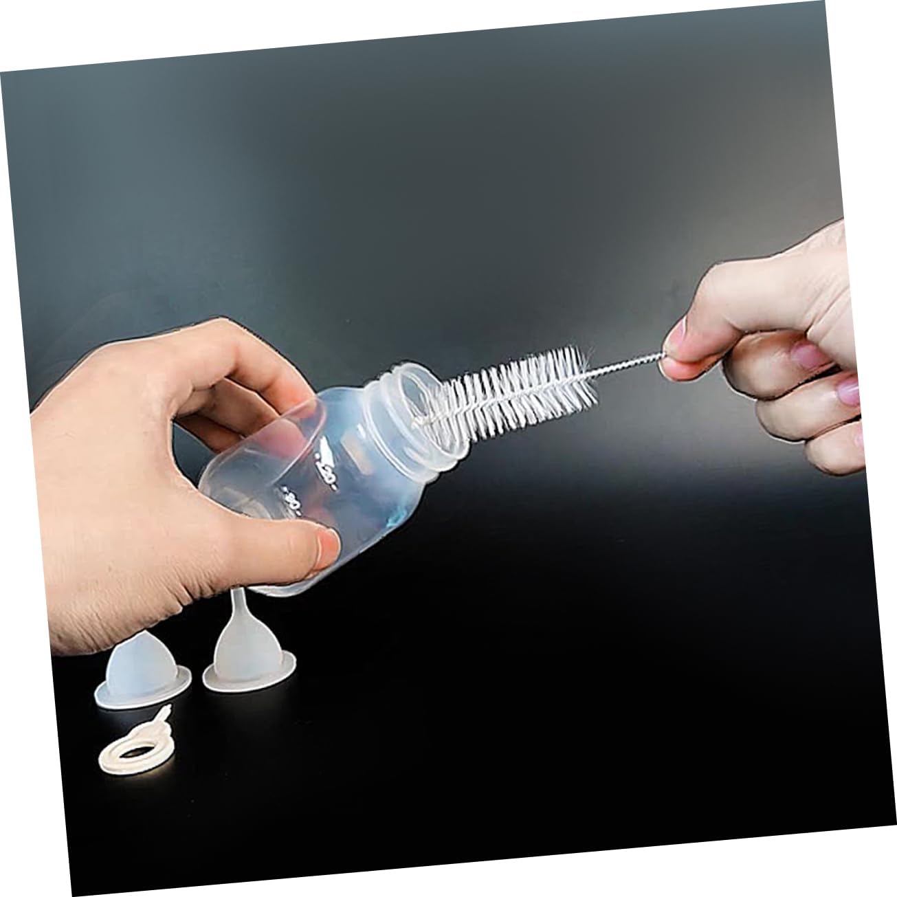 2PCS Kitten Nursing Bottles Silicone Nipples PET Feeder for Kittens and Puppies Milk Container for Newborns Easy to Use