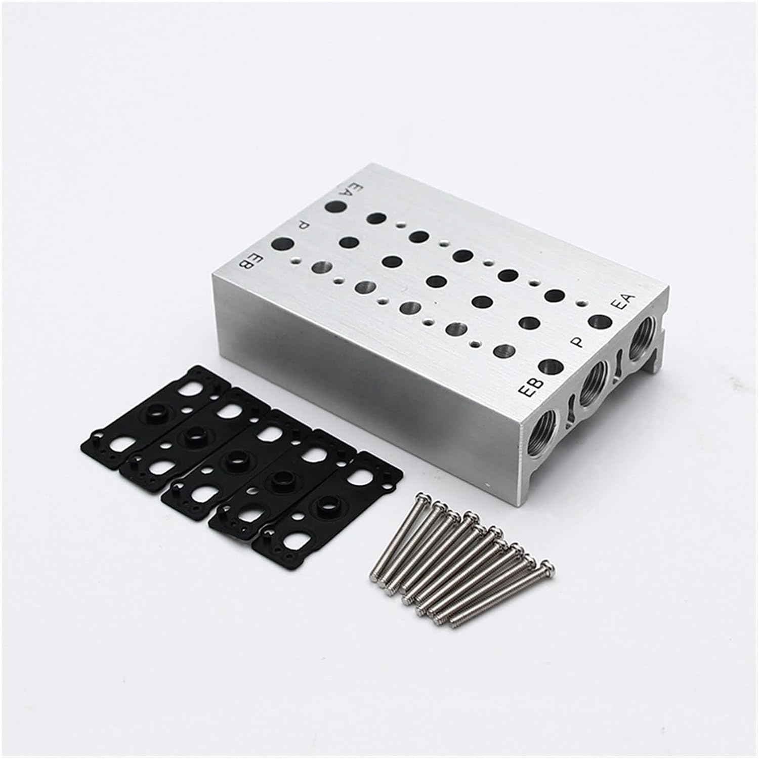 1PCS SY5120- Solenoid valve manifold SS5Y5-2F/3F/4F/5F/6F/7F pneumatic bottom valve station with gasket(SS5Y5-20-07)