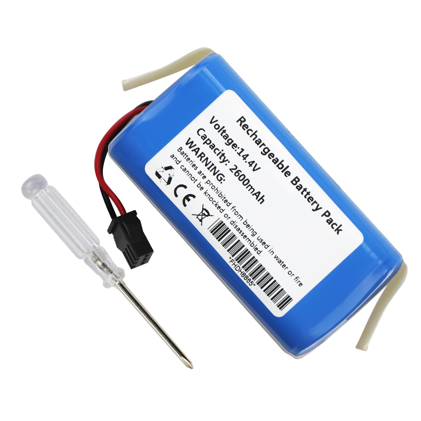 Replacement Battery Compatible with Deenkee DK600 DK600 MAX DK700,Ionvac SmartClean 2000 V4, Honiture G20, G20 Pro,Coredy R750-1600Pa,BAGOTTE BG600 BG700 BG750 Robot Vacuum Cleaner CMICR18650F8M7-4S1P