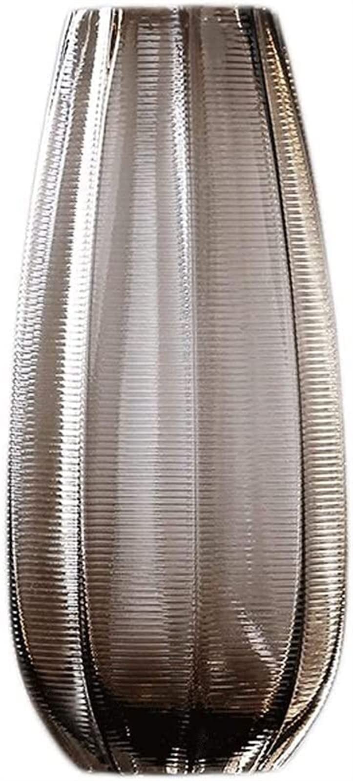 Vases Neutral Color Design Brighter Floral Life Artificial Flowers Natural Materials Geometric Favorite Room Decoration Glass (Size : M)