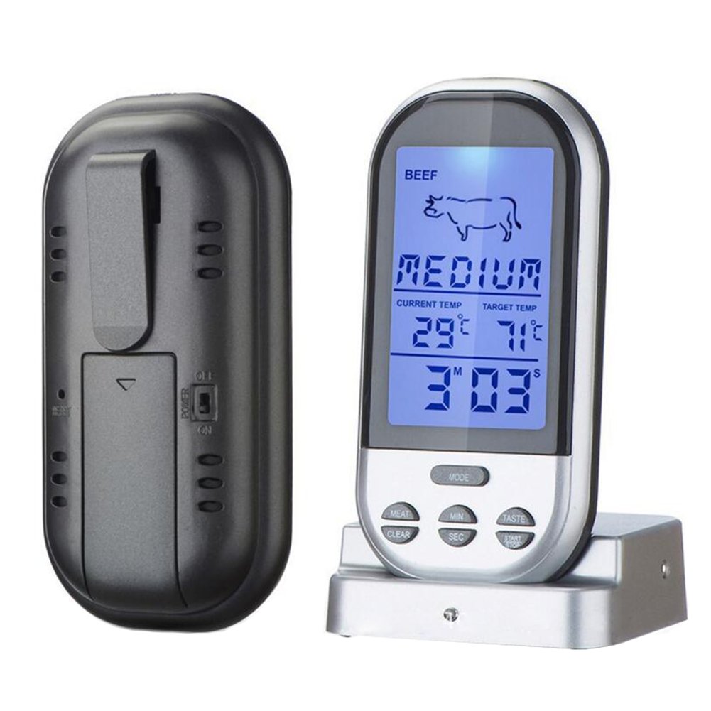 Highdas Inal¨¢mbrico Digital Carne Interna Cocina Alimentos Term¨®metro (0-250 Celsius)