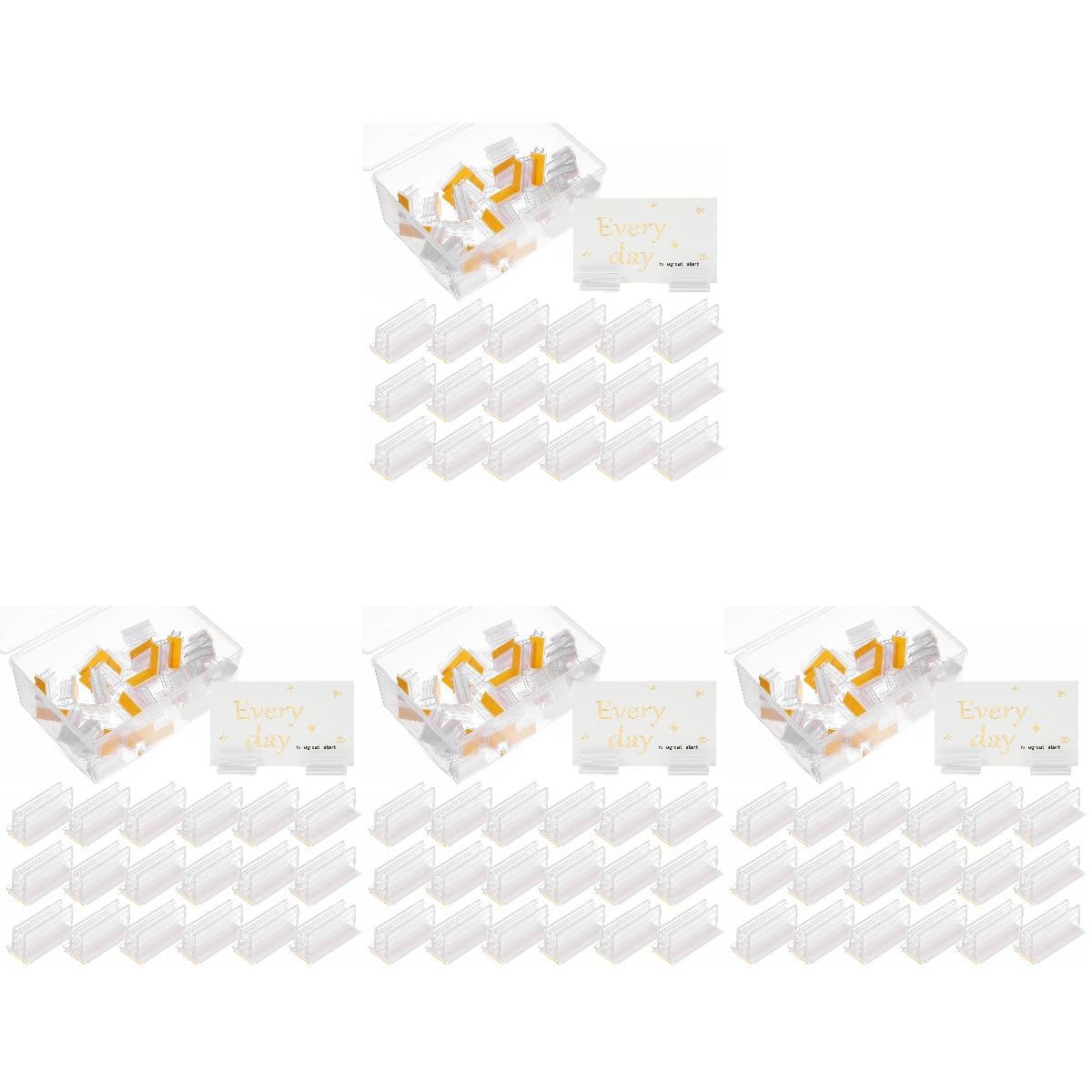 Operitacx 200pezzi Per Sneeze Guard Per Etichette e Nametag Clip Esposizione Per Retail Per Supermercati e Uffici