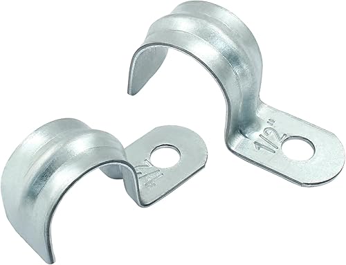 Miniatura 11 de Biaungdo 30 piezas de correa de tubo rígida M12, correa de un agujero de 1/2 pulgada de acero galvanizado, abrazaderas de tubo de alta resistencia