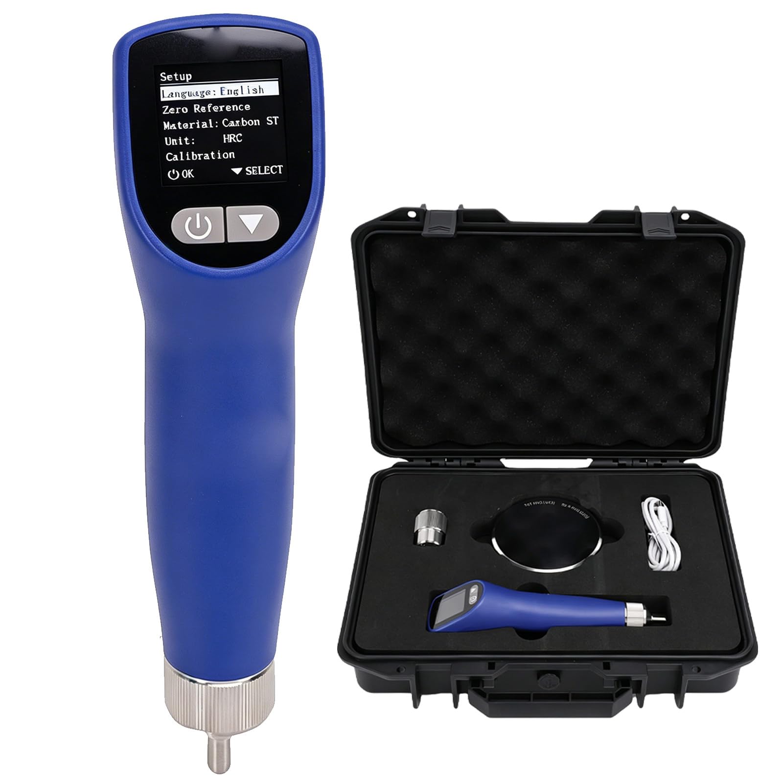 SHAHRYAR Handheld Ultrasonic Hardness Tester, Metal Hardness Tester Kit