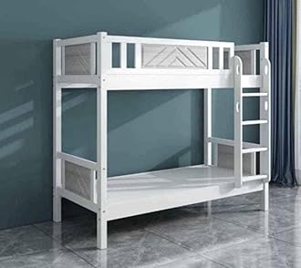 Furniture4US SOLID WOOD BUNK BED 190/90 CM Color- (White)