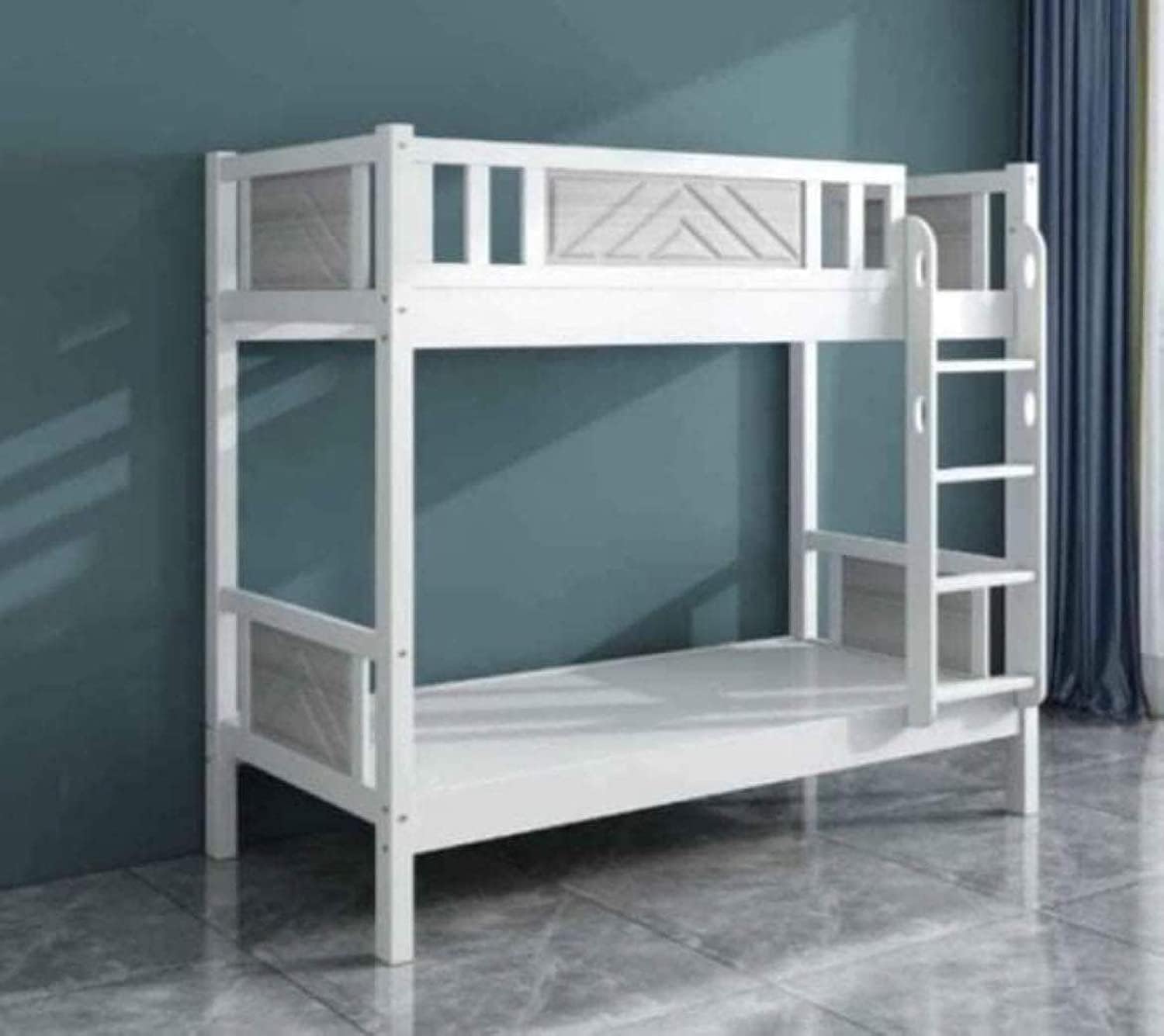 Furniture4US SOLID WOOD BUNK BED 190/90 CM Color- (White)