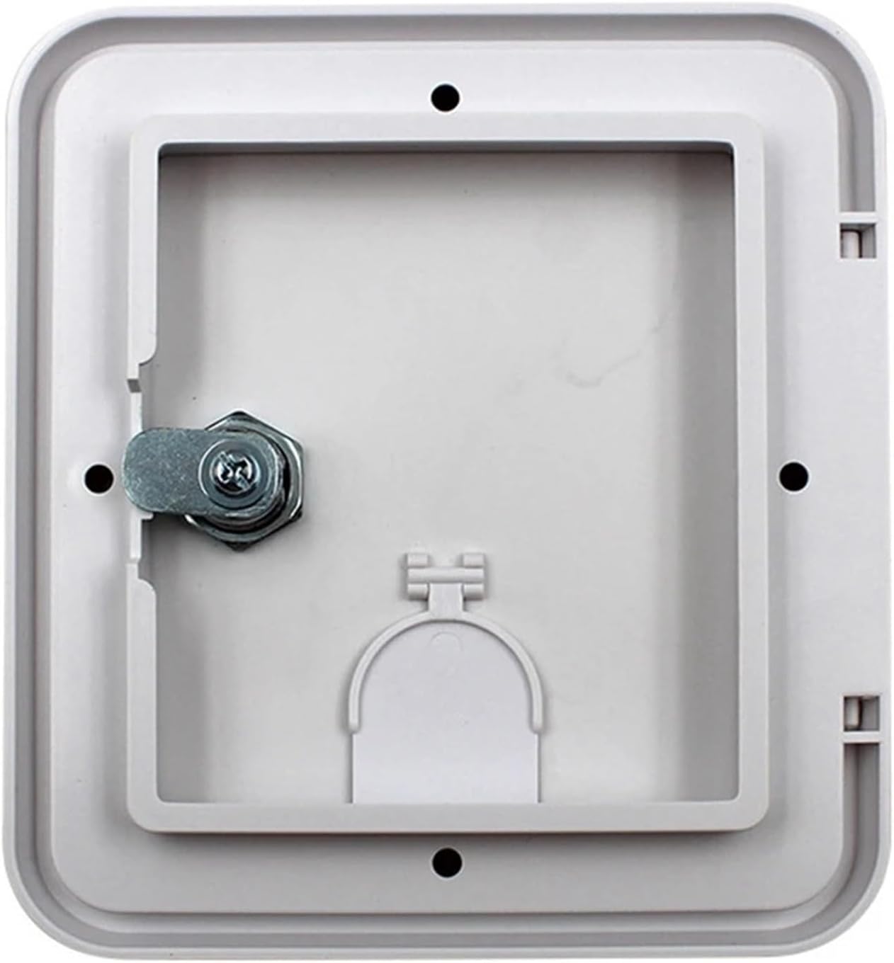 RV Electrical Hatch. 2Pcs RV Heavy Duty Electric Cable Hatch Camper Power Cord Protect Cover with 2 Keys W 5.94 Inch, H 6.54 Inch .Cable Hatch Door