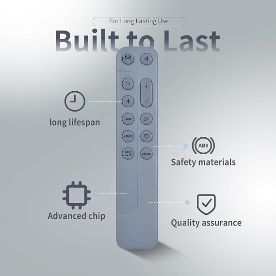 Sound bar Replacement Remote Control fit for JBL BAR 500, BAR 300, JBLBAR500PROBLKUK, JBLBAR300M2BLKUK