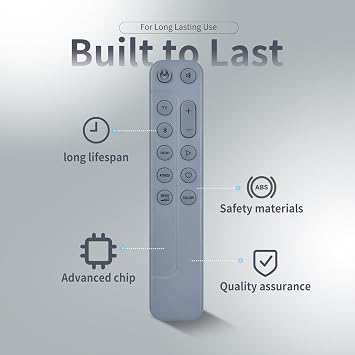 Sound bar Replacement Remote Control fit for JBL BAR 500, BAR 300, JBLBAR500PROBLKUK, JBLBAR300M2BLKUK