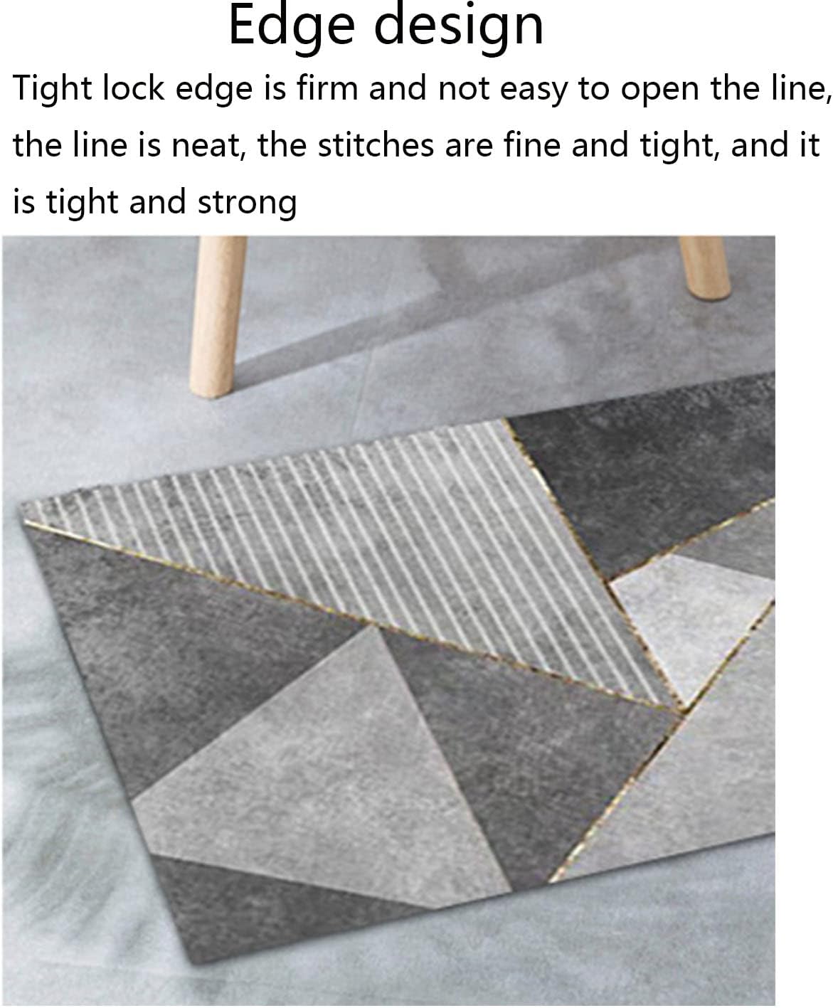 ZORZA Area Rugs Living Room Rugs Bedroom Rug Modern Carpets Non-Slip Large Rug Washable Ideal for Bedroom Playroom Kids Room Home Decorative Foldable Geometric Abstraction(200 * 300cm,6)