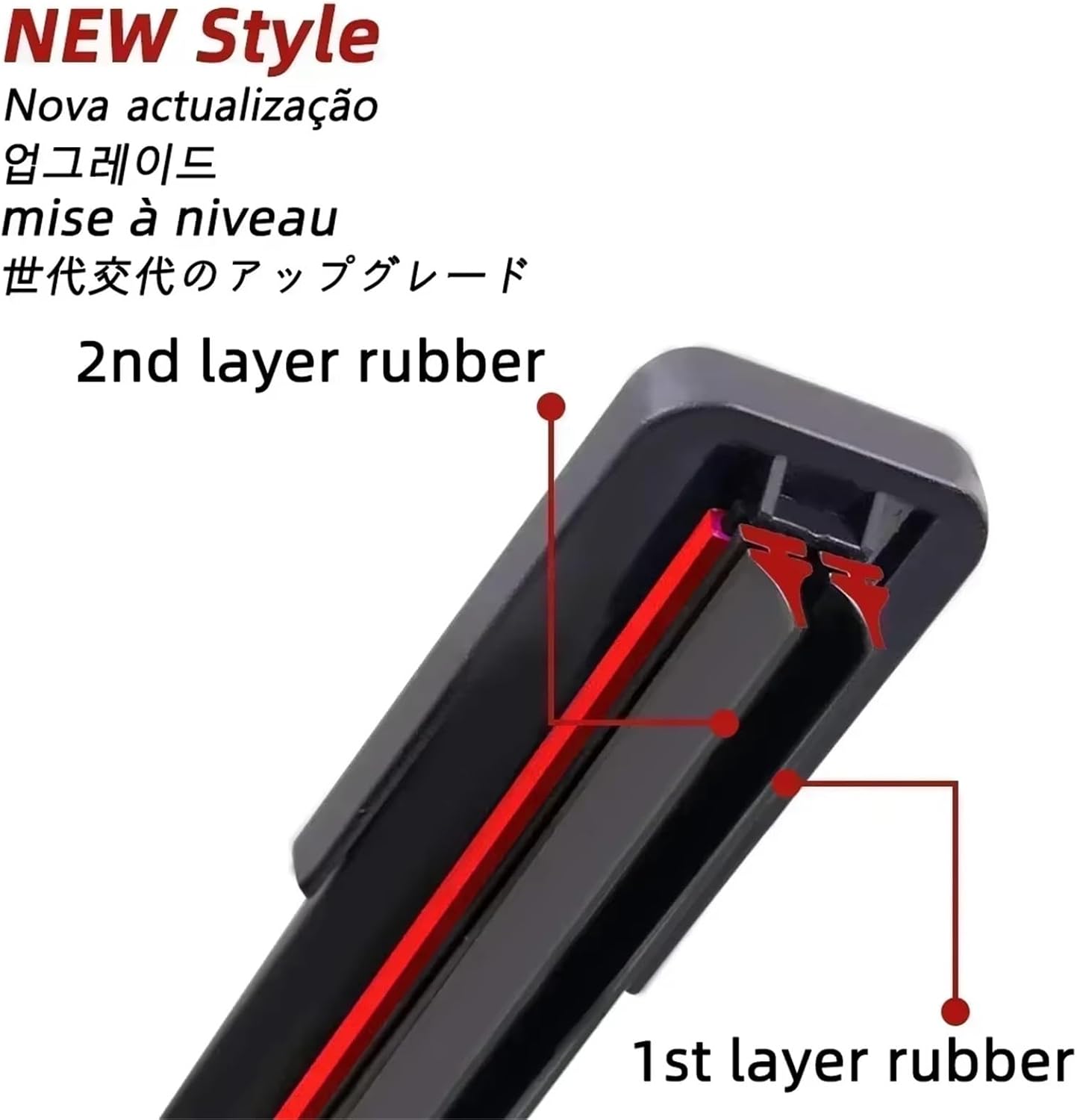 Rain Brush Compatible Version, For Nissan, For Teana J31 2003 2005 2006 2007 2008 24" + 19" Double Rubber Car Windshield Wiper Front Blade Brush