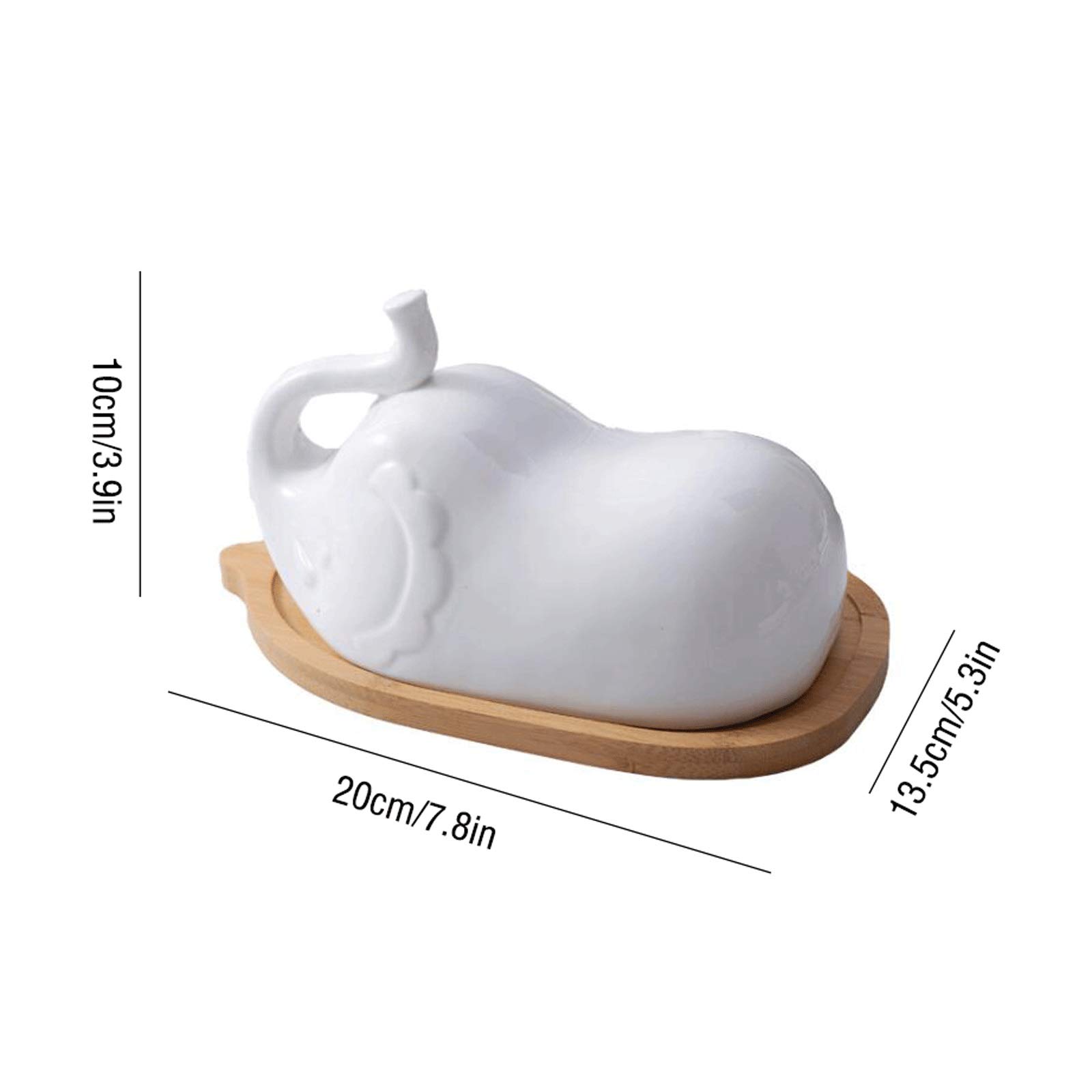 Beurrier Plat de Beurre créatif avec Couvercle dans Un lit de Beurre de céramique irrégulier Peut être utilisé comme Cadeau Fin pour Anniversaire, Noël, Thanksgiving Boîte à Fromage