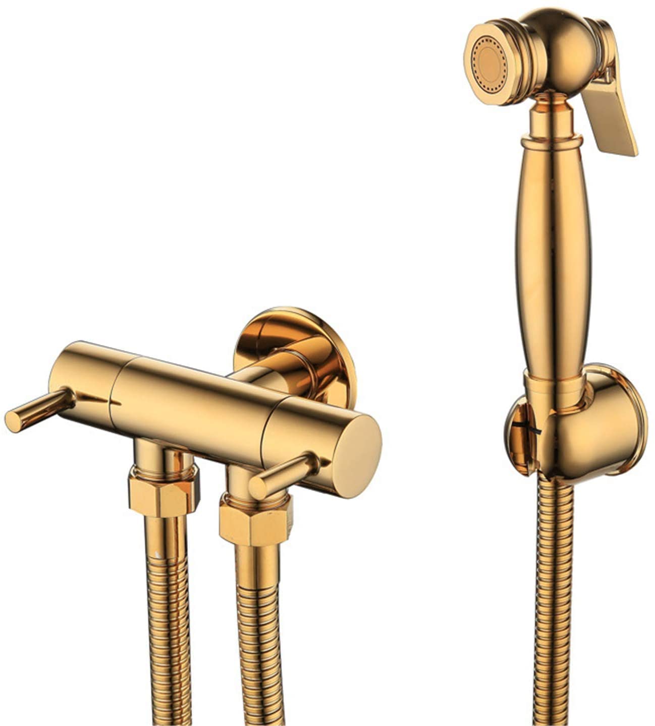 Robinet de bidet à poignée unique kit shattaf jet réglable ensemble B