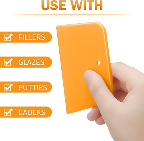 Miniatura 4 de 200 unidades de esparcidores de 4 pulgadas para cubrir el cuerpo del automóvil, reutilizables, de plástico, raspador de pintura de plástico para