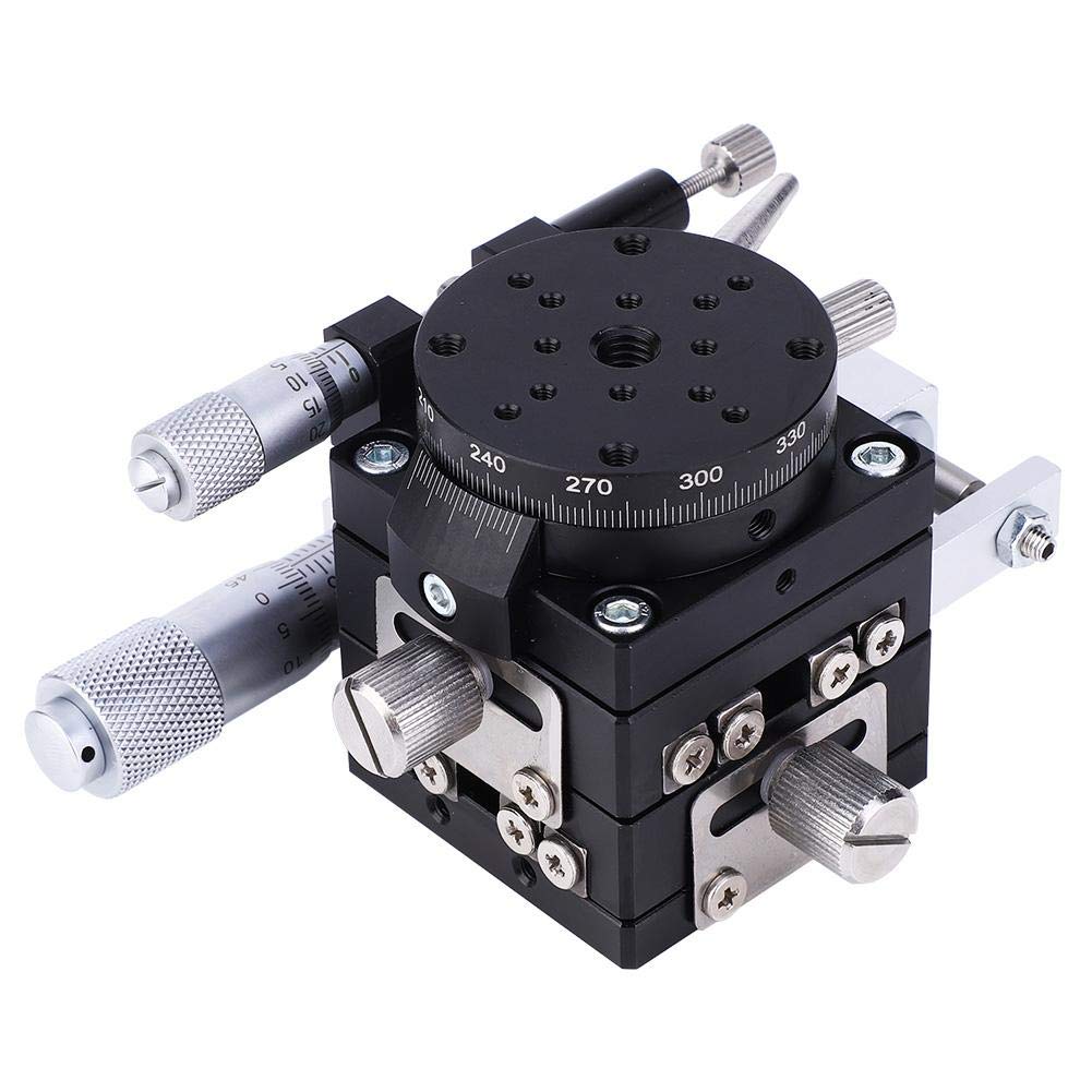 Manueller 3-Achsen-Lineartisch XYR, 40 mm hohe Genauigkeit Lineare Bewegung Manueller Bühnen-Schiebetisch LSP40-LM Linearer Schiebetisch für Präzisionspositionierung, quantitative Bewegung usw