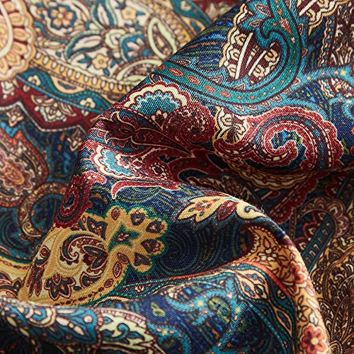 Ikawaapurry Floral King Size Comforter Set For King Bed Paisley Boho Bedding Comforter Sets Fluffy Lightweight Flowers Plants All Season 3 Pieces Comforter King With 2 Pillow Shames #TOP5