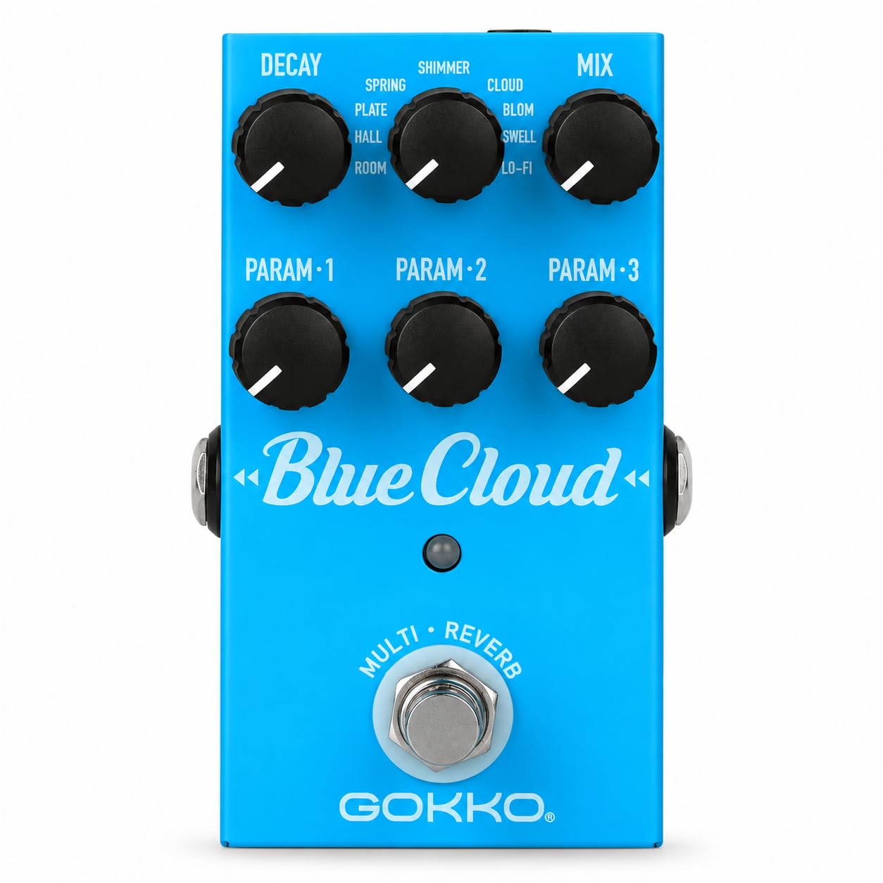 Amazon | GK-71 Blue cloudマルチリバーブ ギターペダル – 9種類の
