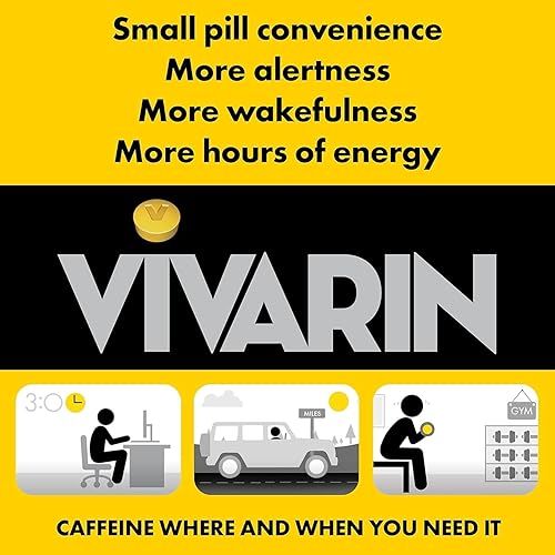 Miniatura 4 de Vivarin Ayuda para el estado de alerta con cafeína, tabletas de 40 ea (paquete de 6)