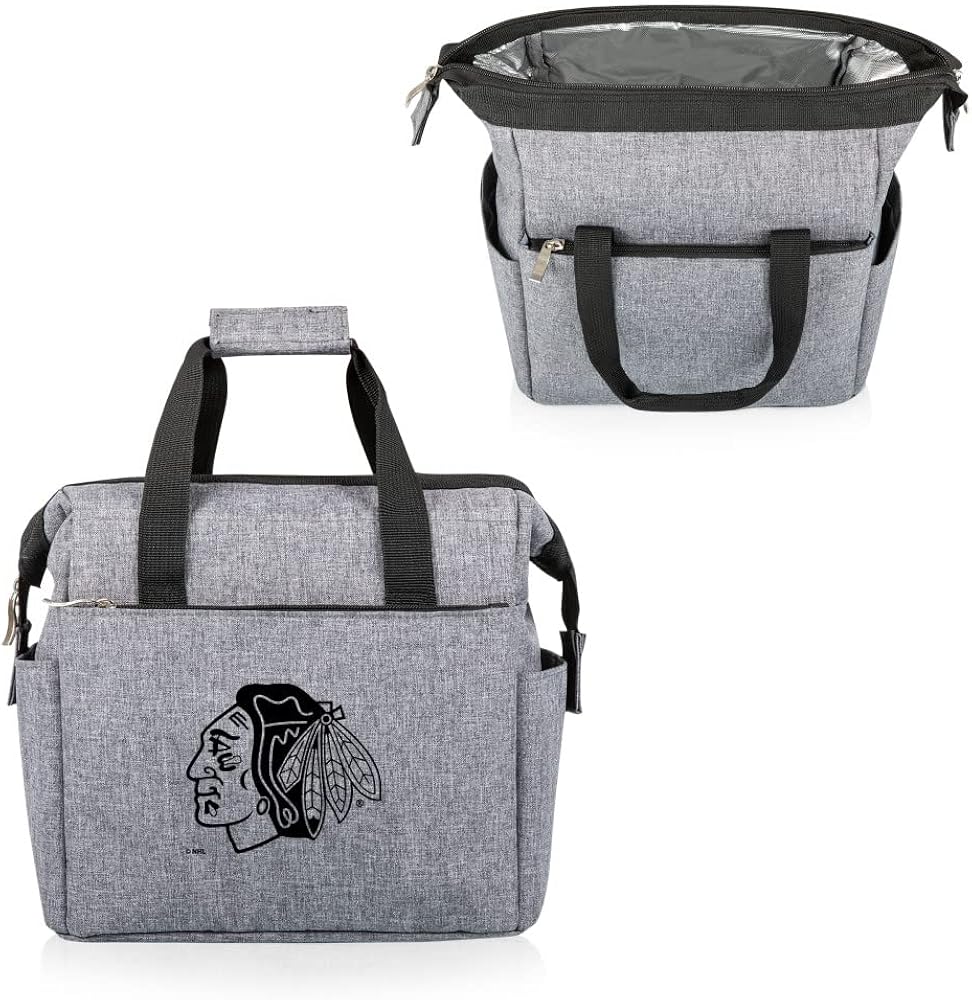 PICNIC TIME NHL Chicago Blackhawks On The Go Lunch Bag - Soft Cooler Lunch Box - Insulated Lunch Bag : Sports & Outdoors