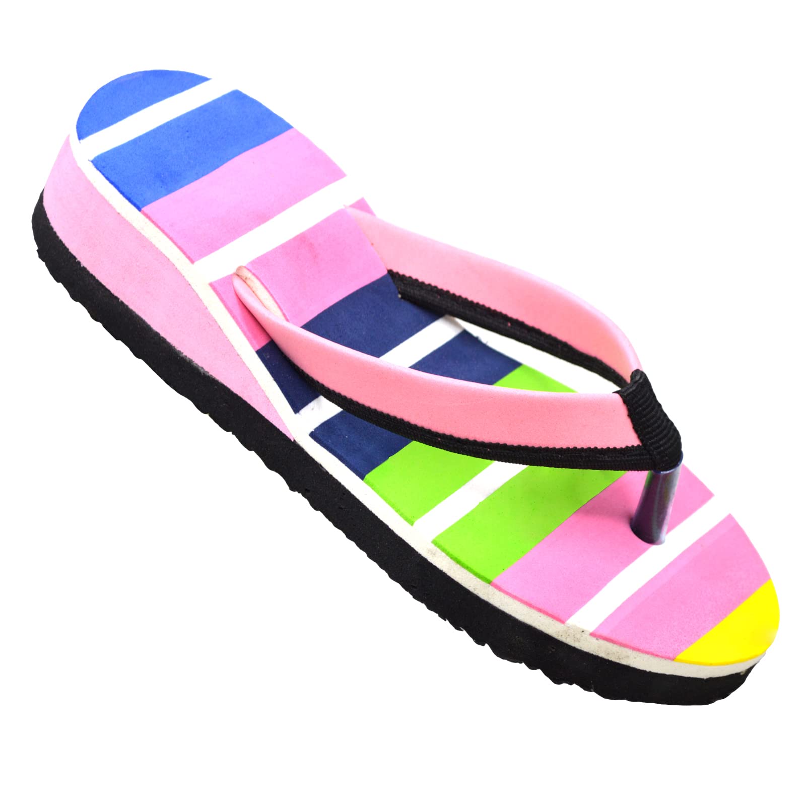 POLITA Womens Flip Flop Slippers | Extra Soft | Stylish Multicolor Wedge Heel F148 (Multicolor, numeric_6) (B0BN26HMNL) Amazon Price History, Amazon Price Tracker