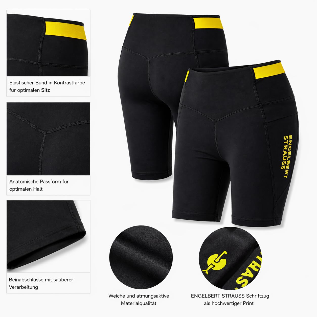 Damen Race Tights Short e.s.Trail – elastische Funktionsshorts mit Komfortbund, atmungsaktiv & schnelltrocknend
