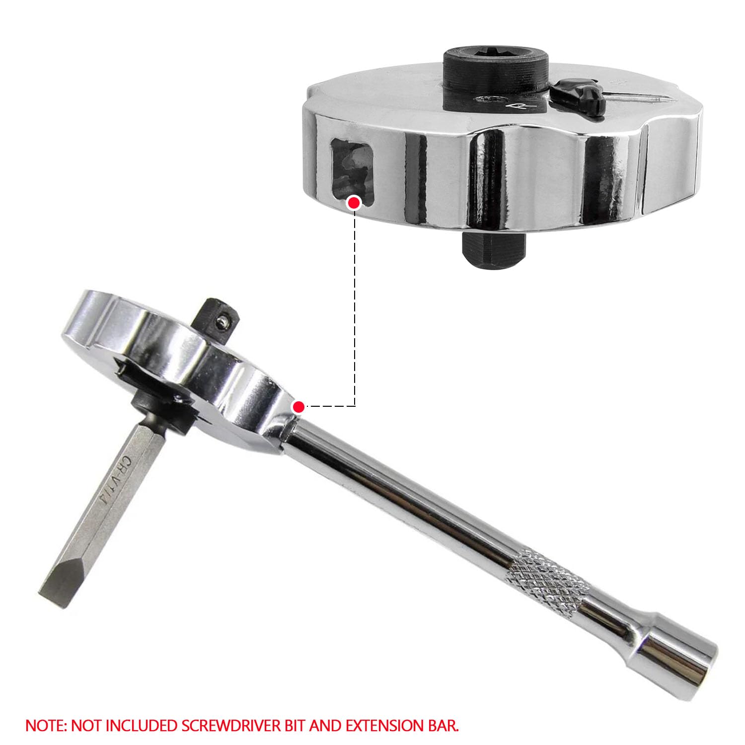 Bestgle 3 in 1 Mini Ratchet Socket Wrench, 1/4" Drive Finger Ratchet Reversible Palm Ratchet - Image 4