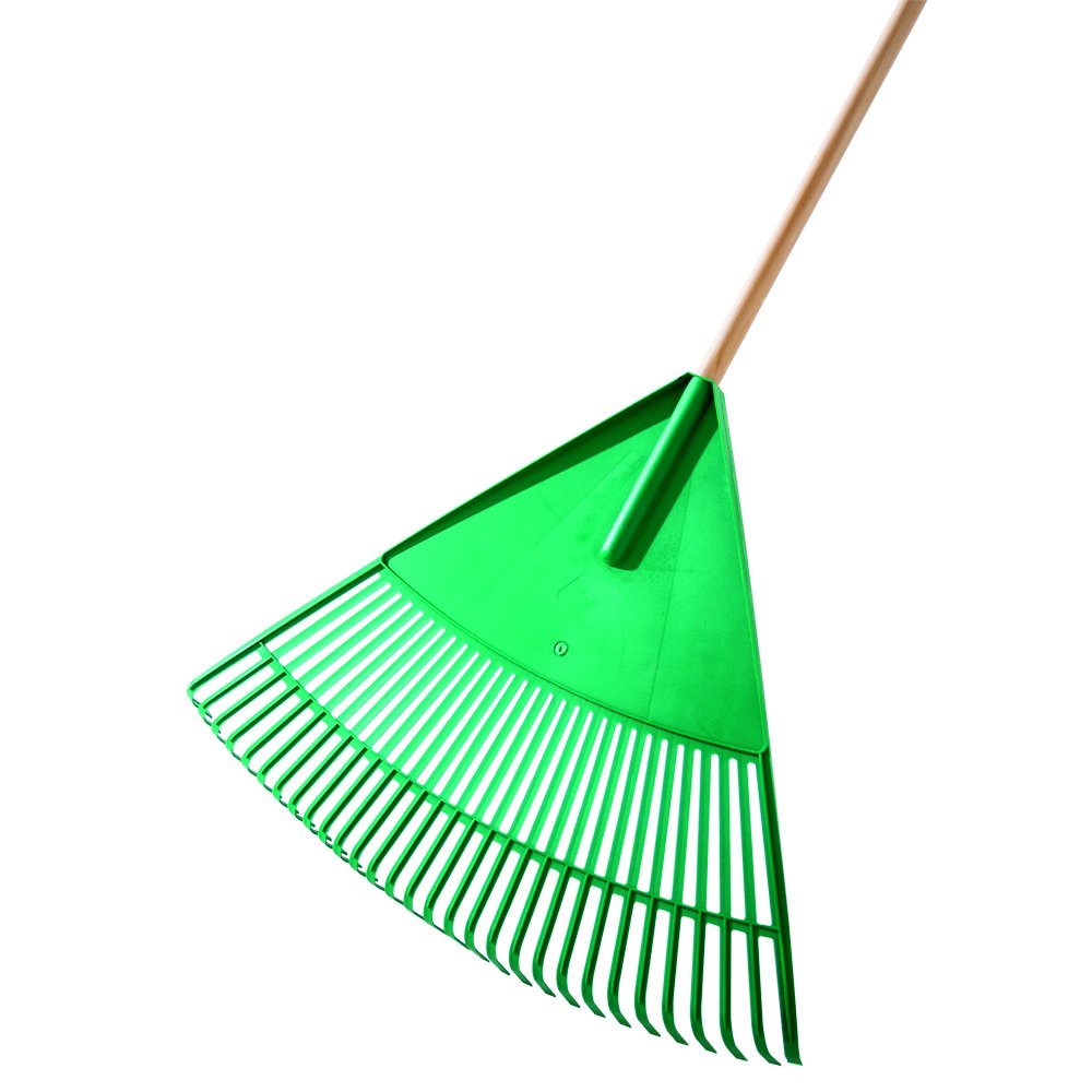 Siena garden 975588 plastikowa szczotka do liści, z uchwytem, 76 cm, 30 zębów