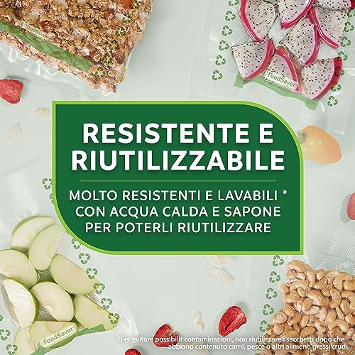 SACCHETTI SOTTOVUOTO FOODSAVER 36 sacchetti ricicl 0,94l - 7
