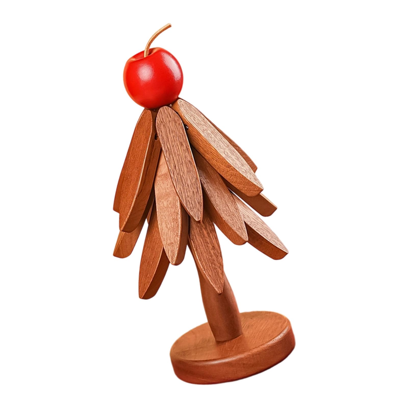 Tsophreniq A Christmas Tree Shape Stackable Coasters Wood Dining Ccessories For Decorative Practical Use Stackable Holiday Kitchen Ccessories