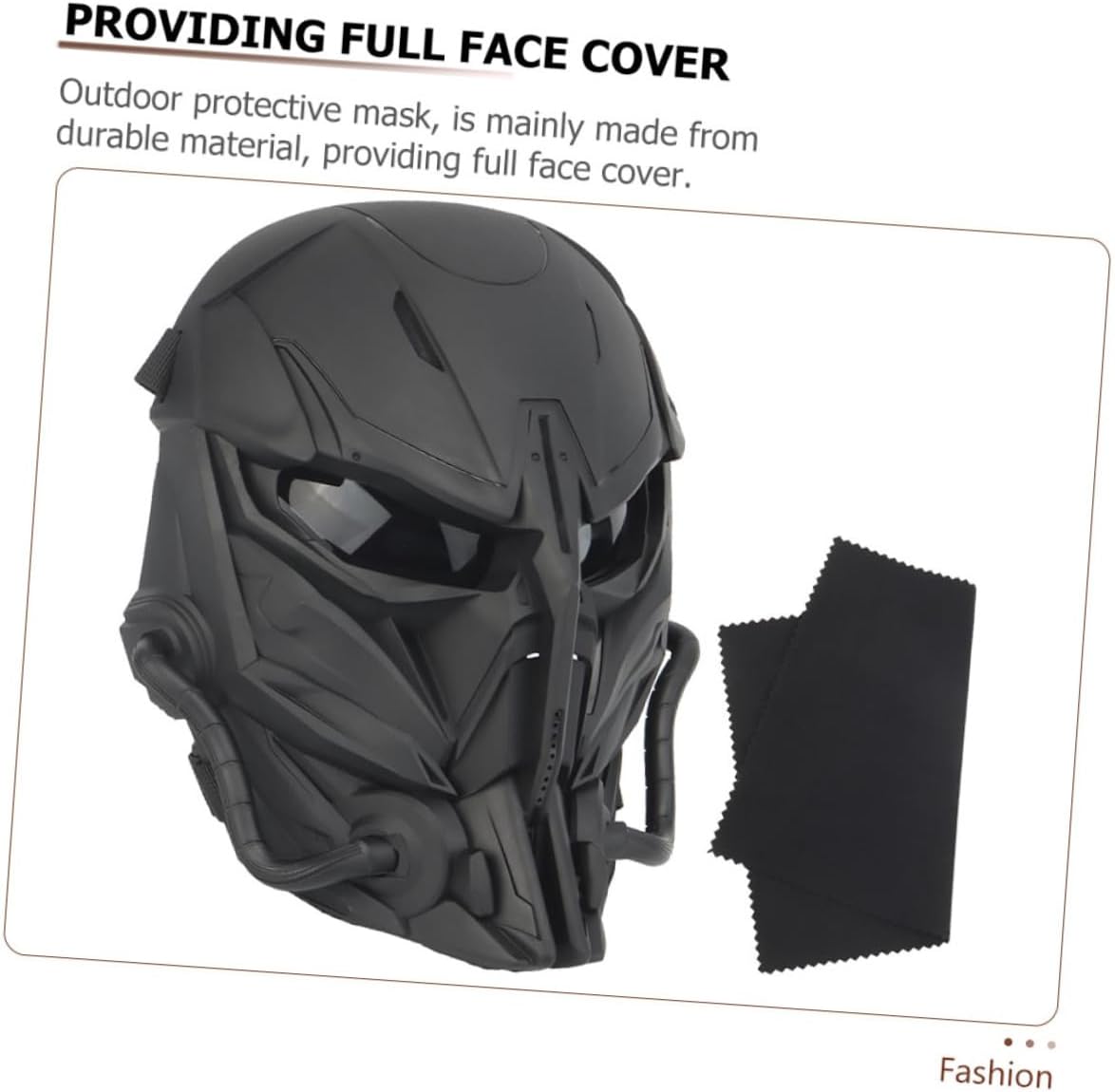 Science Fiction Full Face Mask Breathable Costume for Cosplay Outdoor Activities and Festivals for Masquerade and Halloween Events