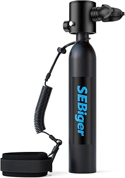 0.5L Mini Scuba Tank with DOT Certification Reusable Lung Air Tank Tank,Underwater Breathing for Diving Training and Emergency Operations