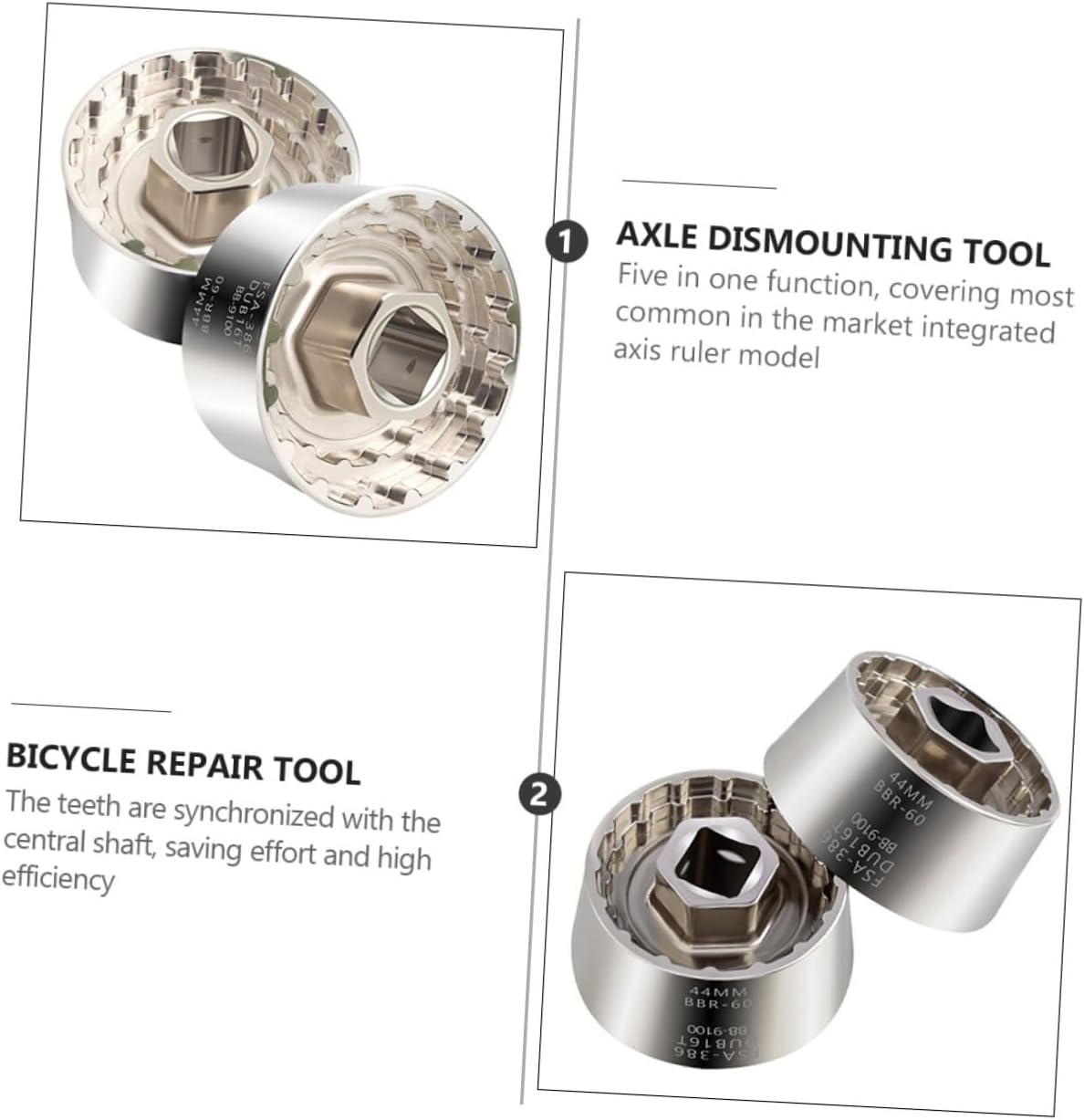 SUPVOX 1pc Center Shaft Removal Tool for Mountain Bike Multifunctional Disassembly Tool Compact Design for Efficient Bearing Withdrawal and Maintenance