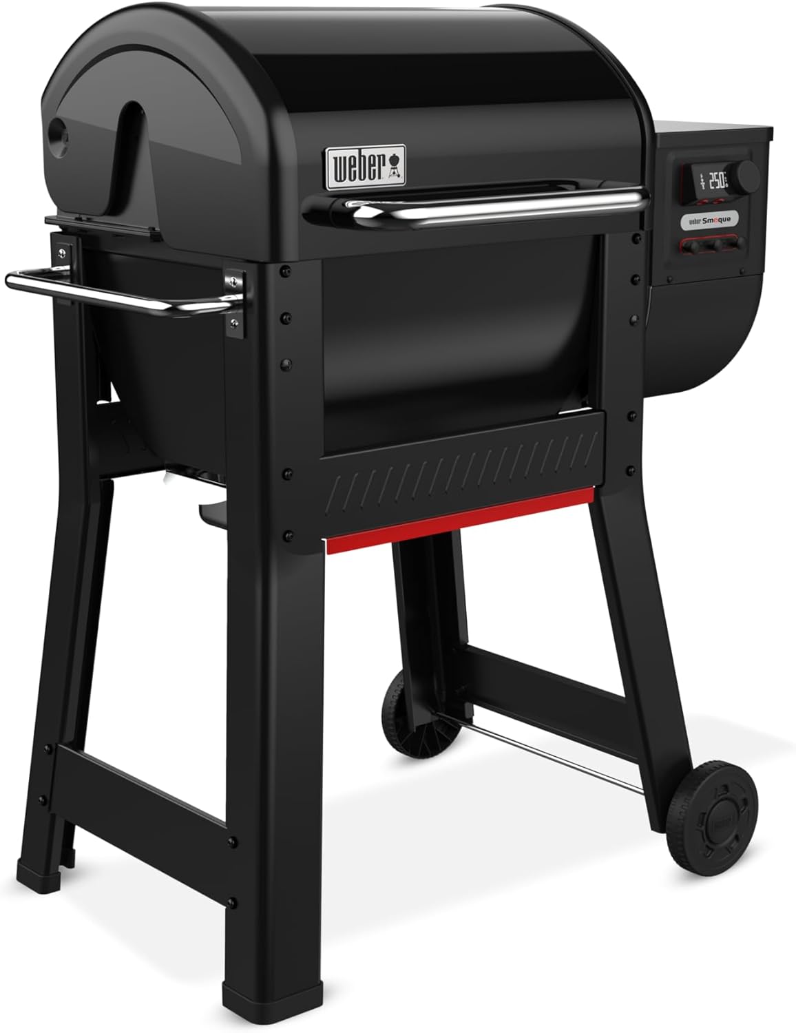 Weber Smoque™ 22‑Inch Pellet Smoker, Black – Outdoor BBQ Pellet Grill with SmokeBoost™, SmoqueVent™ Airflow System & Rapid React™ PID Temperature Control