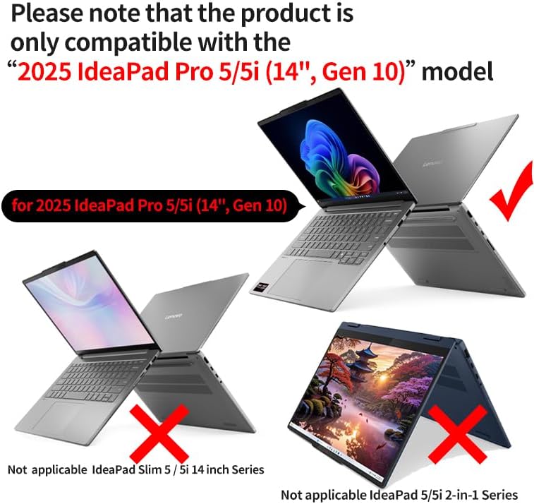 Laptop Case Set for 2026/2025 IdeaPad Pro 5a / 5i (14'', Gen 10/11) Scratch-Resista... - Image 2