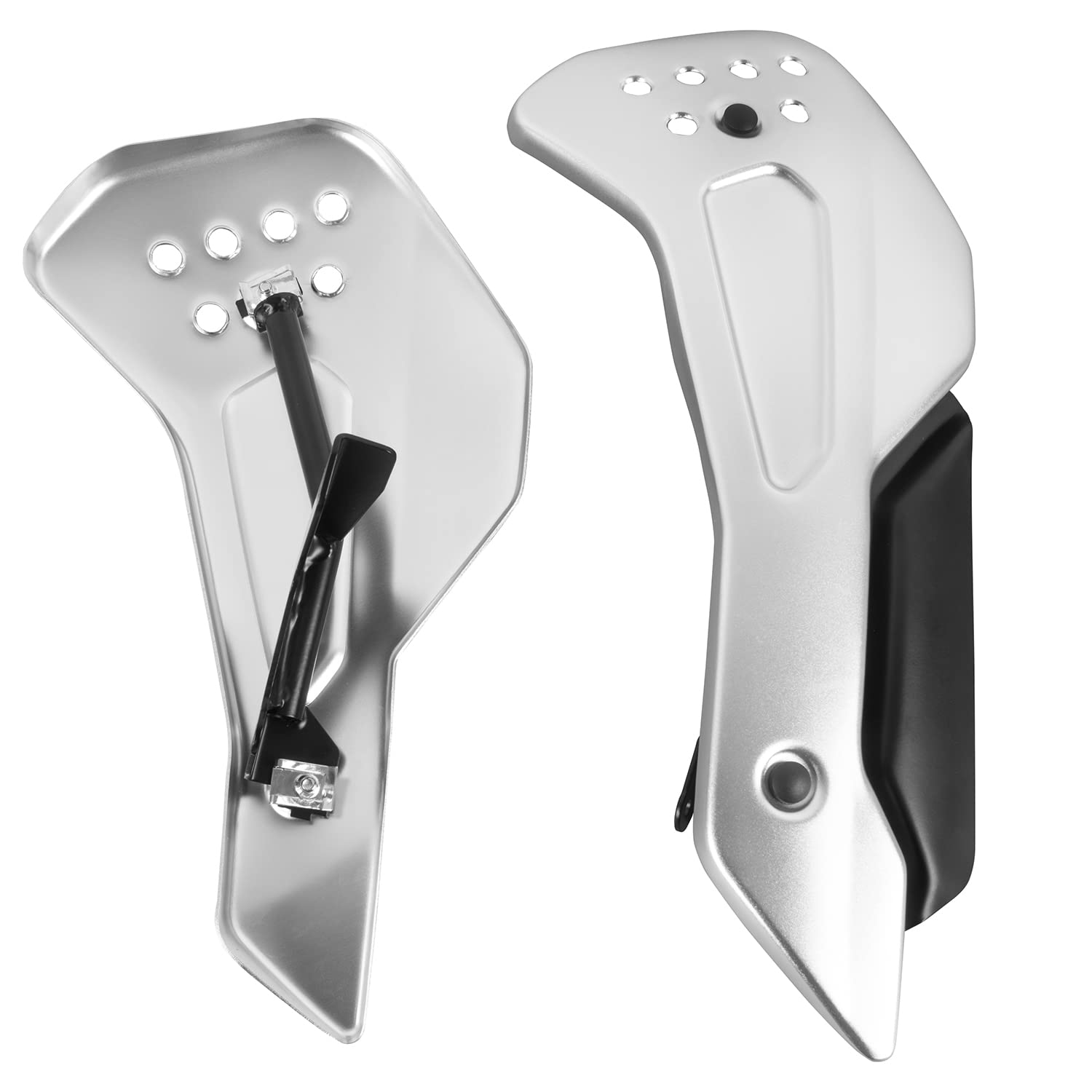 Moteur de Moto sous Le Capot Chassic Spoiler Plate Carénage Bellypan Lower Haubans Guard Compatible avec T.riumph Trident660 Trident 660 2021 2022 2023 Belly Pan Bottom Protector (Argent)