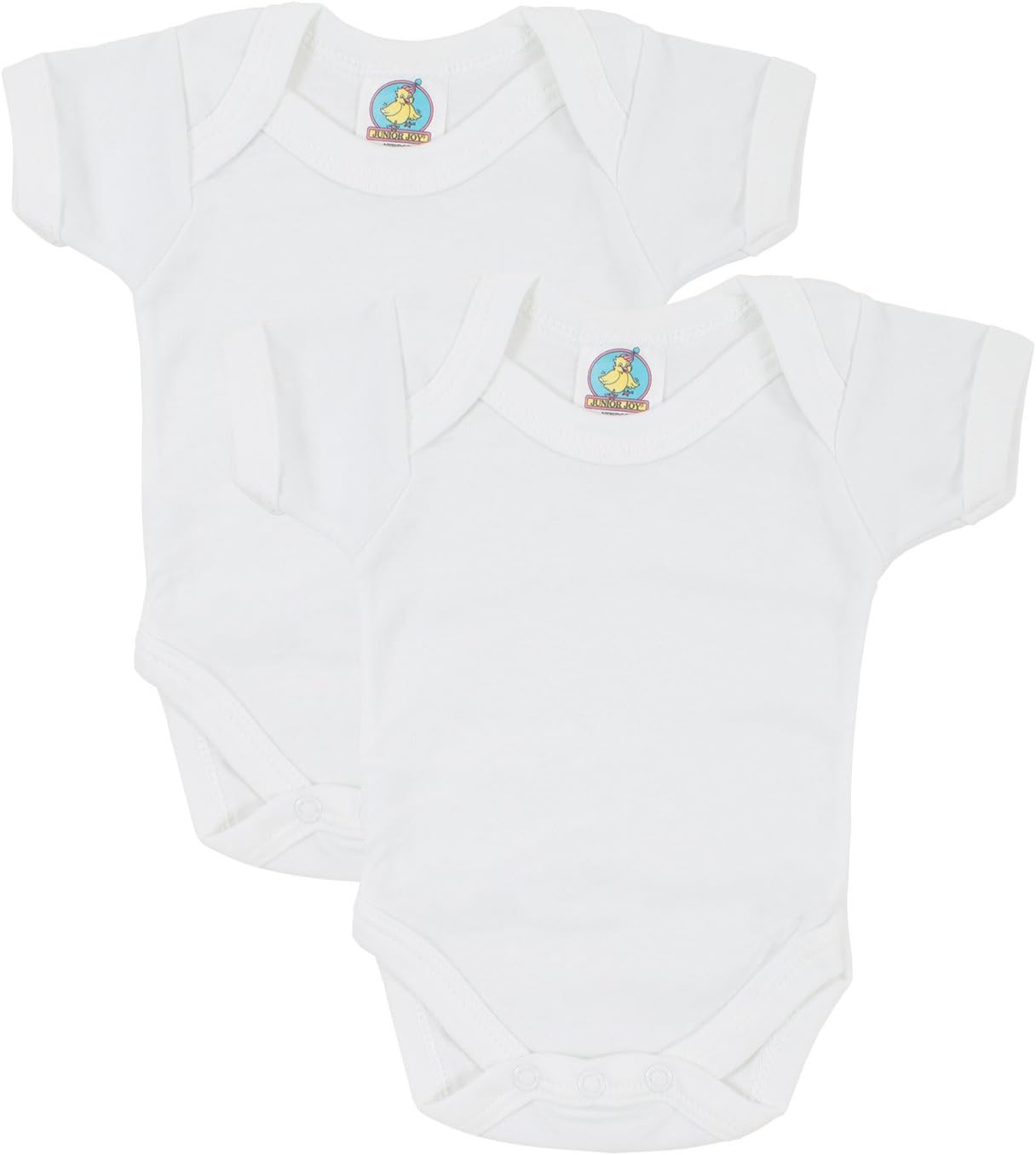 Junior Joy 2 Pack Envelope Neck Bodysuit with Short Sleeves