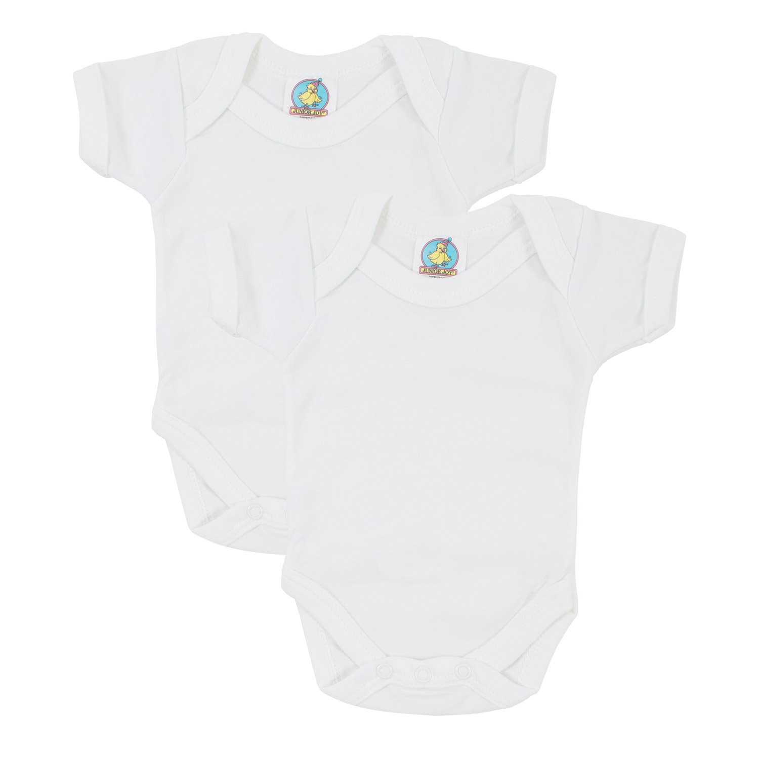 Junior Joy 2 Pack Envelope Neck Bodysuit with Short Sleeves