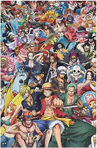 Puzzle 2000 Teile – One Piece Poster Anime – Challenge für Erwachsene und Kinder ab 14 Jahren – 3D hohe Qualität, 100 x 70 cm